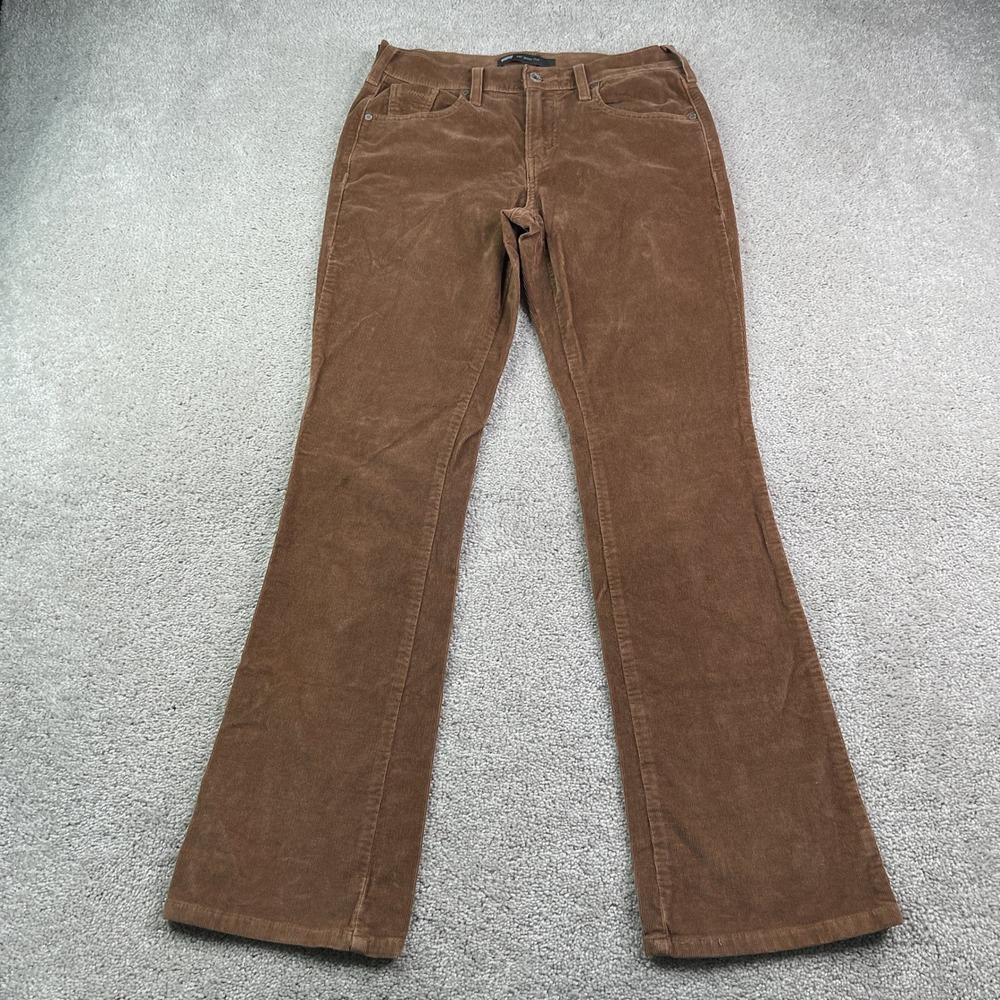 Levis Pants Womens 4 Brown 515 Boot Cut Corduroy Mid Rise Stretch Cord Y2K